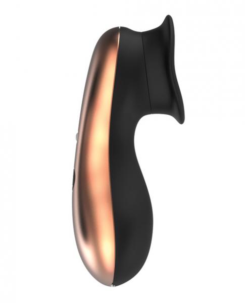 Dreamy Oral Clitoral Stimulator 10 Speed Black Vibrator - Click Image to Close