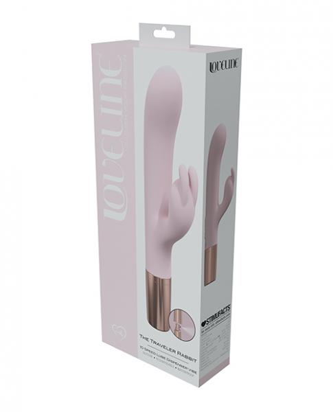 Shots Loveline Traveler Rabbit Vibrator - Pink - Click Image to Close