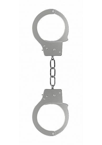 Ouch Beginners Handcuffs Metal Silver - Click Image to Close