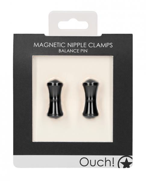 Shots Ouch Balance Pin Magnetic Nipple Clamps - Black