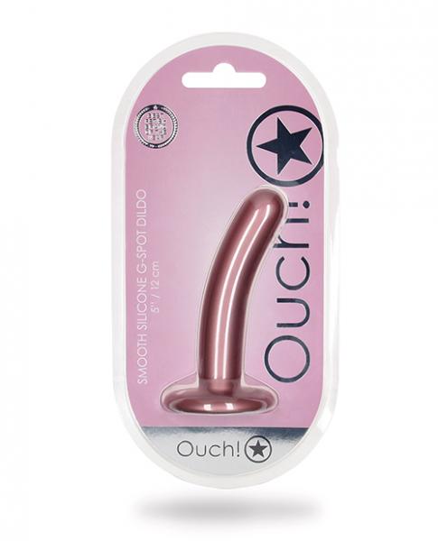 Shots Ouch 5" Smooth G-spot Dildo - Rose Gold