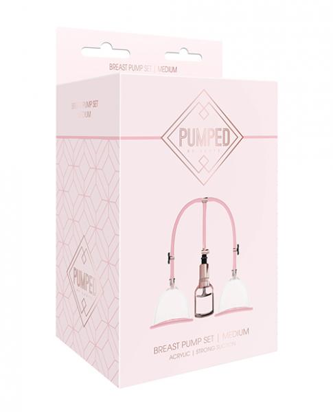 Shots Pumped Breast Pump Set - Medium Rose Gold - Click Image to Close