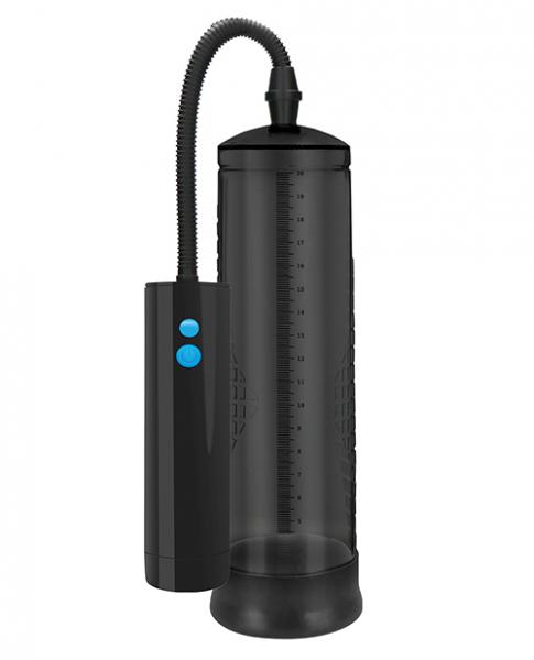 Shots Pumped Rechargeable Extreme Power Pump W/free Silicone Cock Ring - Black - Click Image to Close