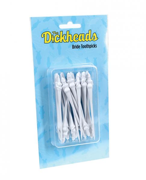 Shots The Dickheads Bride Toothpicks - White - Click Image to Close