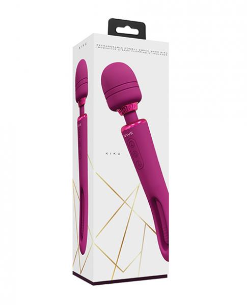 Shots Vive Kiku Double Ended Wand & G-spot Stimulator - Pink - Click Image to Close