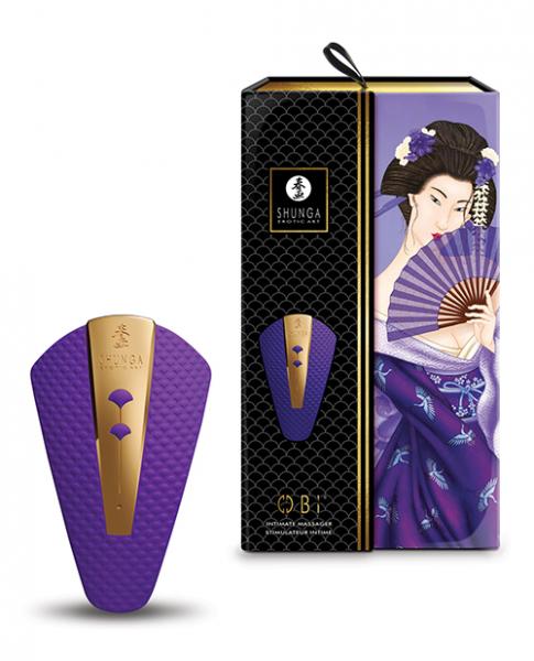 Shunga Obi Intimate Massager - Purple - Click Image to Close