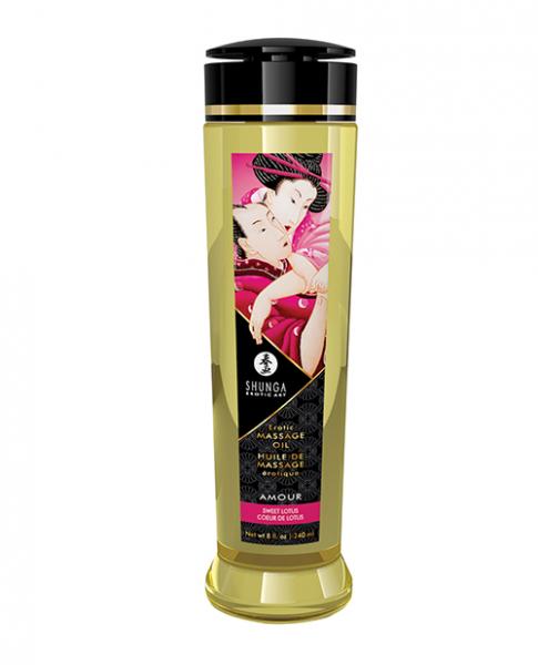 Shunga Massage Oil - 8 Oz Sweet Lotus - Click Image to Close