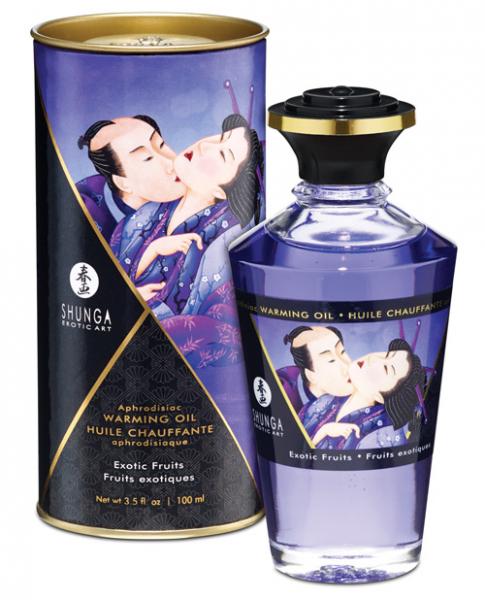 Shunga Warming Oil Exotic Fruits - 3.5 Oz. - Click Image to Close