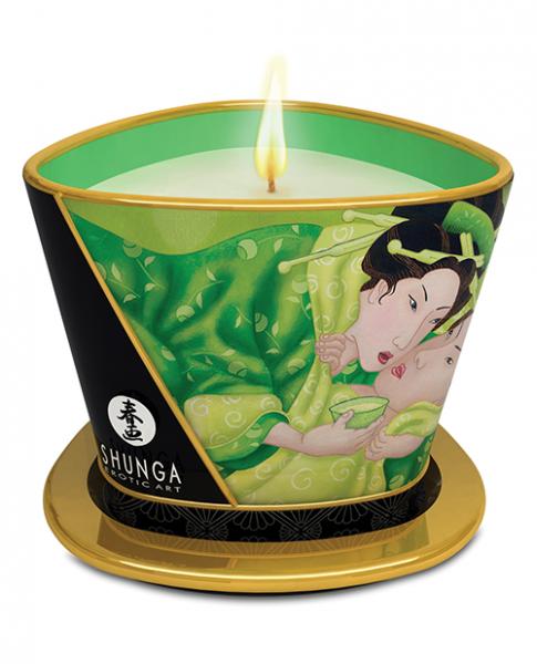 Shunga Massage Candle Zenitude Exotic Green Tea 5.7oz - Click Image to Close