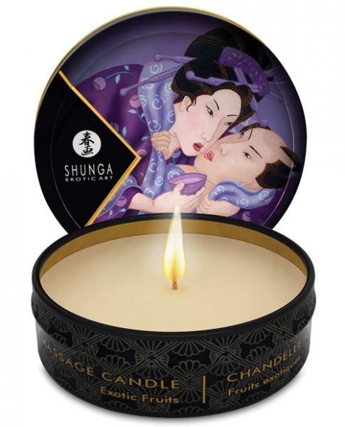 Shunga Libido Mini Massage Candle Exotic Fruits 1oz - Click Image to Close