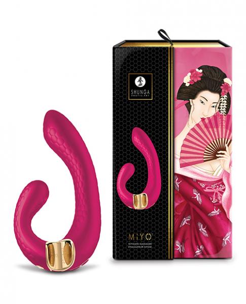 Shunga Miyo Intimate Massager - Raspberry - Click Image to Close