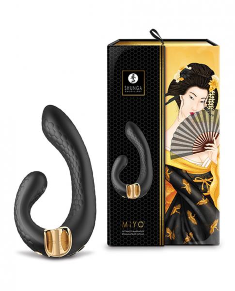 Shunga Miyo Intimate Massager - Black - Click Image to Close