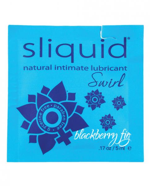 Sliquid Naturals Swirl Lubricant Pillow .17oz Fig - Click Image to Close