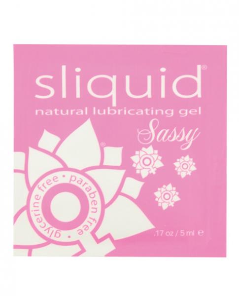 Sliquid Naturals Sassy Lubricating Gel Pillows .17oz - Click Image to Close