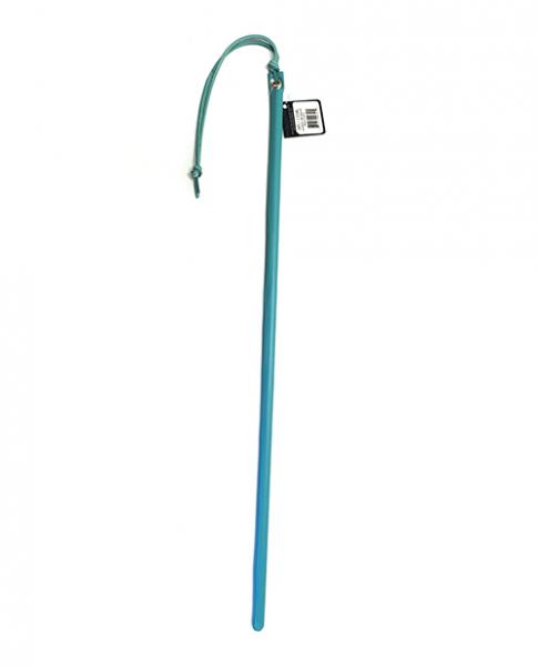 Spartacus 24" Leather Wrapped Cane - Baby Blue - Click Image to Close