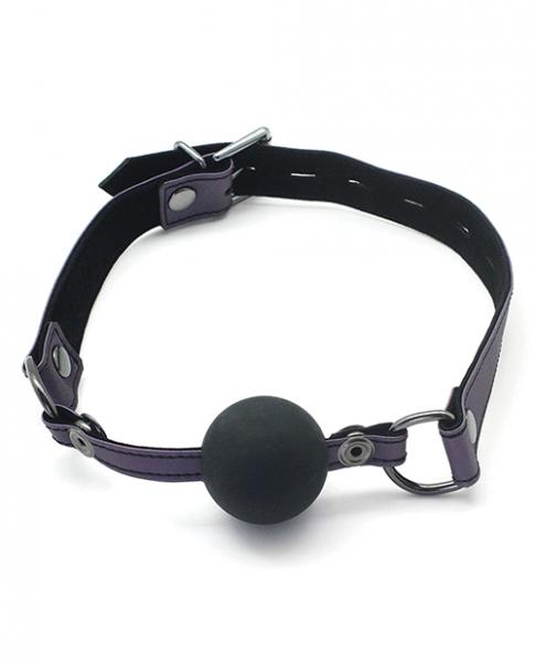 Spartacus Galaxy Legend Silicone Ball Gag - Purple - Click Image to Close