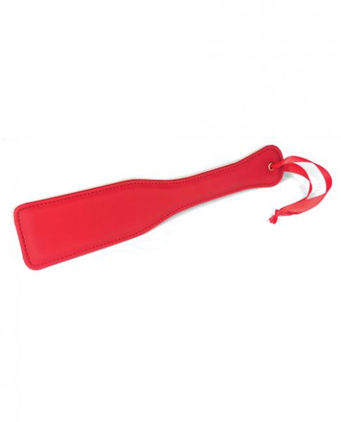 Spartacus Pu Paddle W/reverse Plush - Red - Click Image to Close