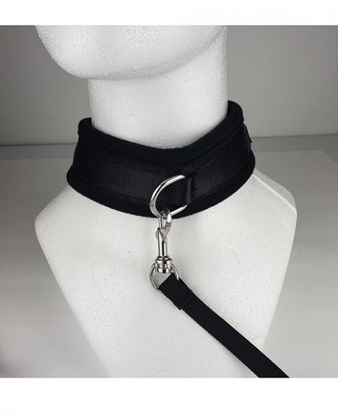 Spartacus Collar & Leash - Neoprene Black