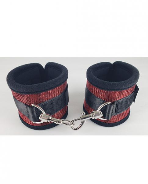 Spartacus Wrist Restraints - Neoprene Red - Click Image to Close