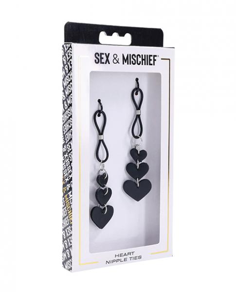 Sex & Mischief Heart Nipple Ties