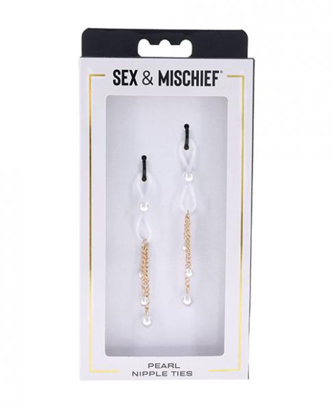 Sex & Mischief Pearl Nipple Ties