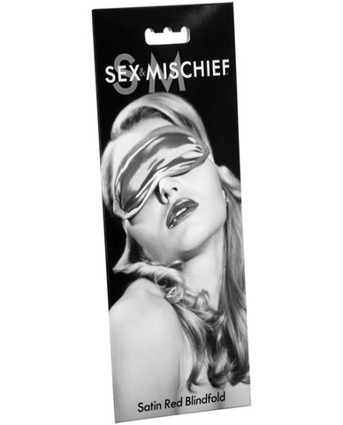 Sex & Mischief satin red blindfold