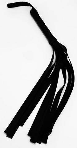 Sex & Mischief Faux Leather Flogger -Black