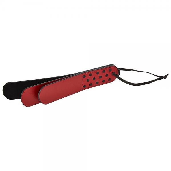 Sportsheets Saffron Layer Paddle Black Red - Click Image to Close