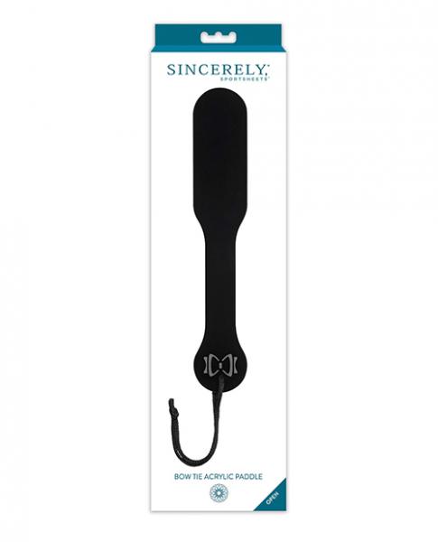 Sincerely Bow Tie Acrylic Paddle - Click Image to Close