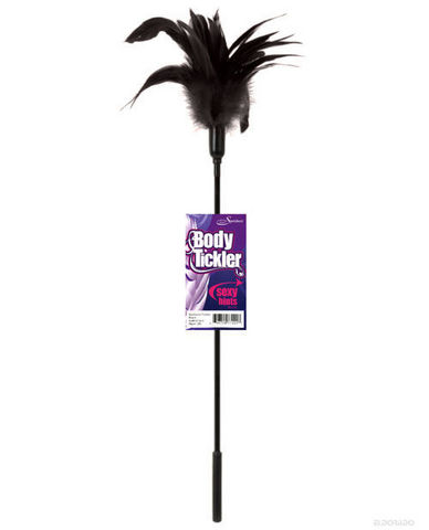 Body tickler stardust feather - black