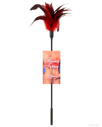 Body tickler stardust feather - red