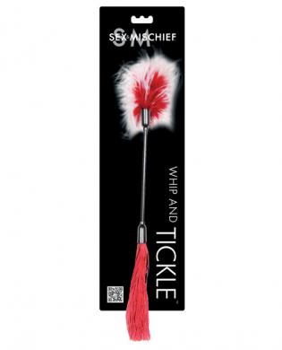 Sex & Mischief whip and tickle - red/white