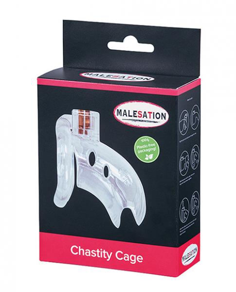 Malesation Chastity Cage - Clear - Click Image to Close