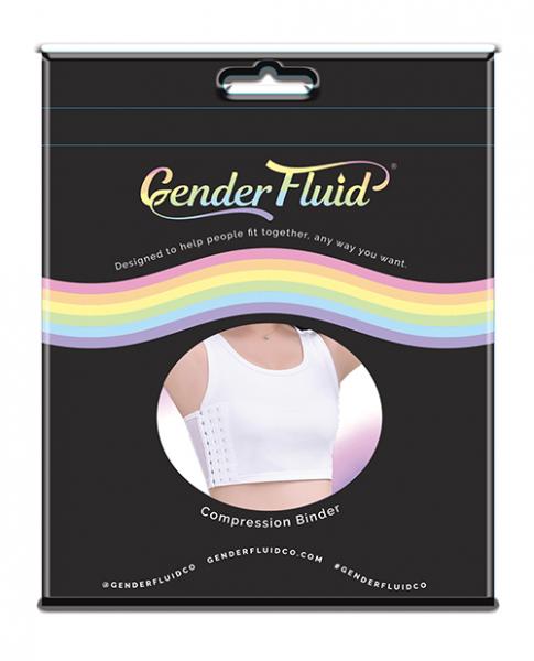 Gender Fluid Chest Compression Binder - M White