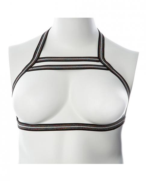 Gender Fluid Silver Lining Harness - S-l Black/silver - Click Image to Close