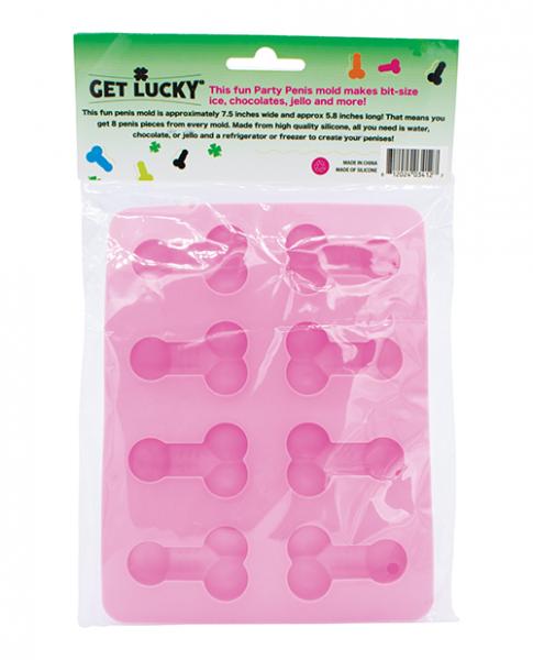 Get Lucky Penis Party Chocolate / Ice Tray - Pink - Click Image to Close