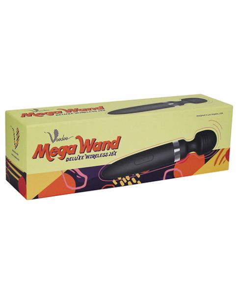 Voodoo Deluxe Mega Wand 28X Black Body Massager - Click Image to Close