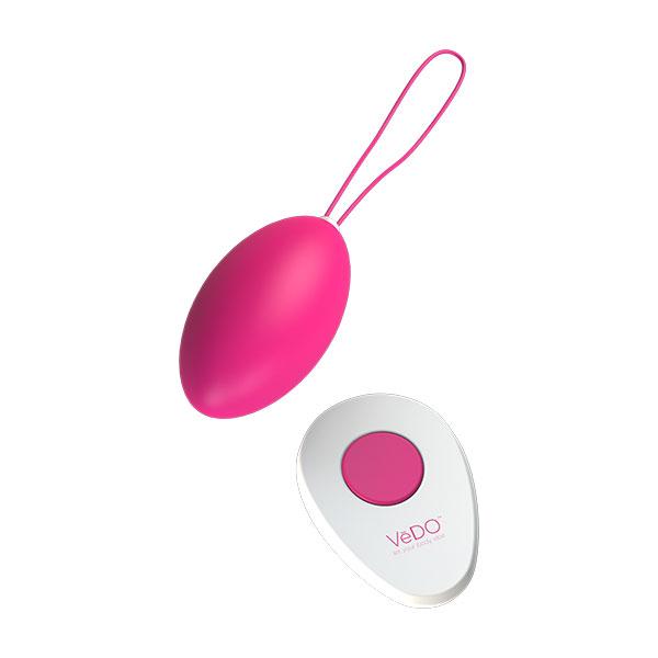 Vedo Peach Rechargeable Egg Vibe Foxy Pink - Click Image to Close