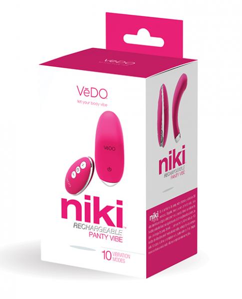 Vedo Niki Rechargeable Panty Vibe - Foxy Pink