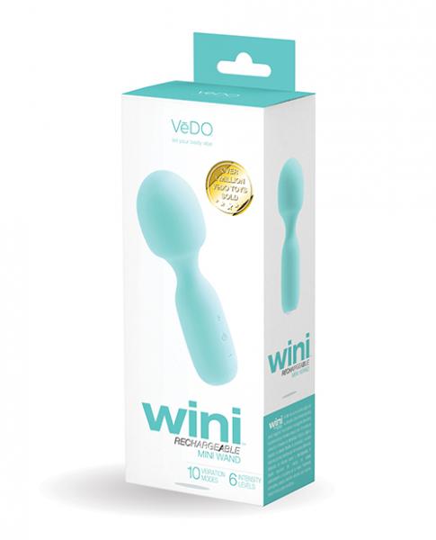 Vedo Wini Rechargeable Mini Wand - Tease Me Turquoise