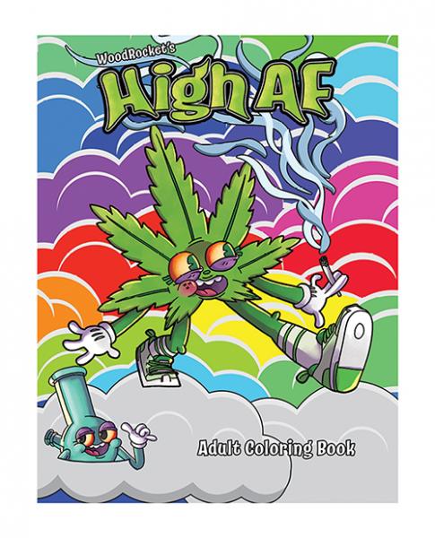 Wood Rocket High Af Coloring Book - Click Image to Close