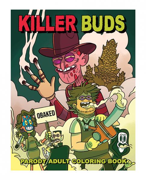 Wood Rocket Killer Buds Adult Coloring Book - Click Image to Close