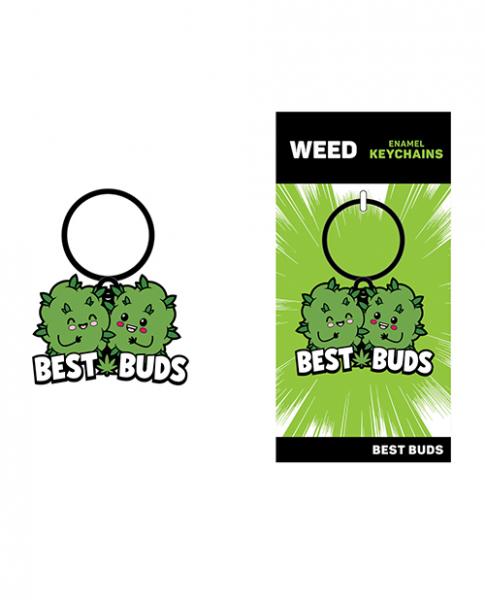 Wood Rocket Weed Best Buds Keychain - Green - Click Image to Close