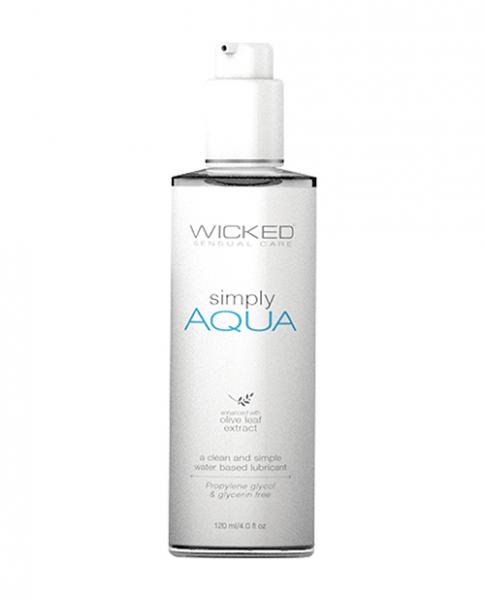 Wicked Simply Aqua Lubricant 4 fluid ounces - Click Image to Close