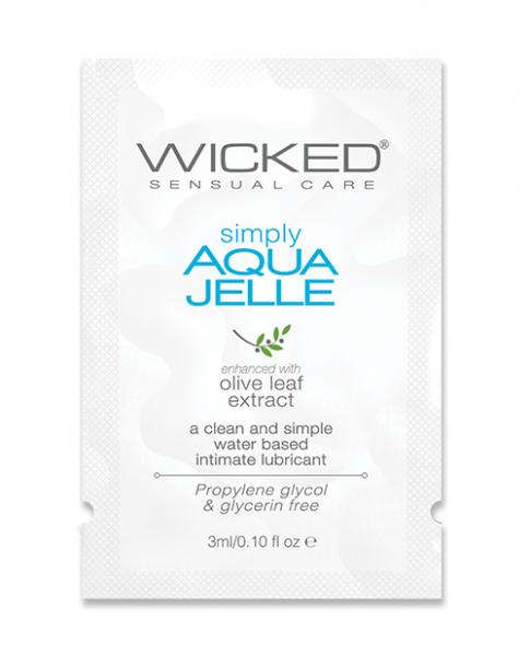 Wicked Simply Aqua Jelle Water Based Lubricant .1oz