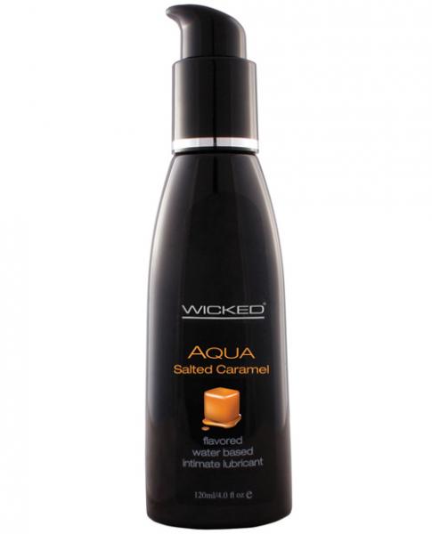 Wicked Aqua Salted Caramel Lube 4oz - Click Image to Close