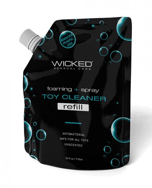 Wicked Sensual Care Foaming Spray Toy Cleaner Refill Pouch - 24 Oz