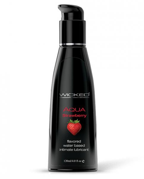 Wicked Aqua Lubricant Strawberry 4 fluid ounces