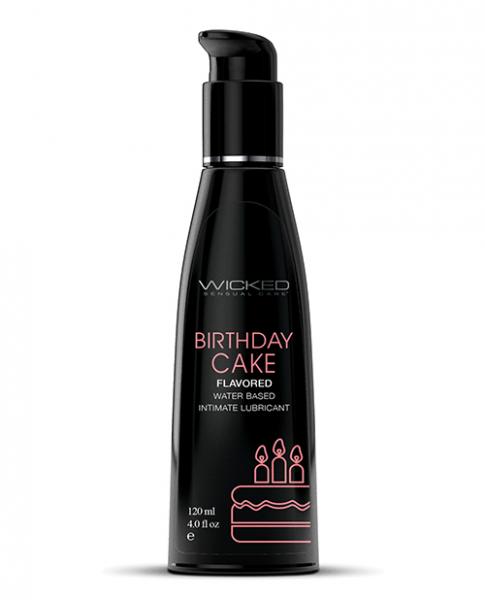 Wicked Sensual Care Water Based Lubricant - 4 Oz Birthday Cake