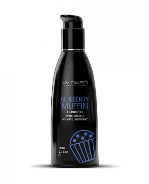 Wicked Sensual Care Water Based Lubricant - 2 Oz Blueberry Muffin - Click Image to Close